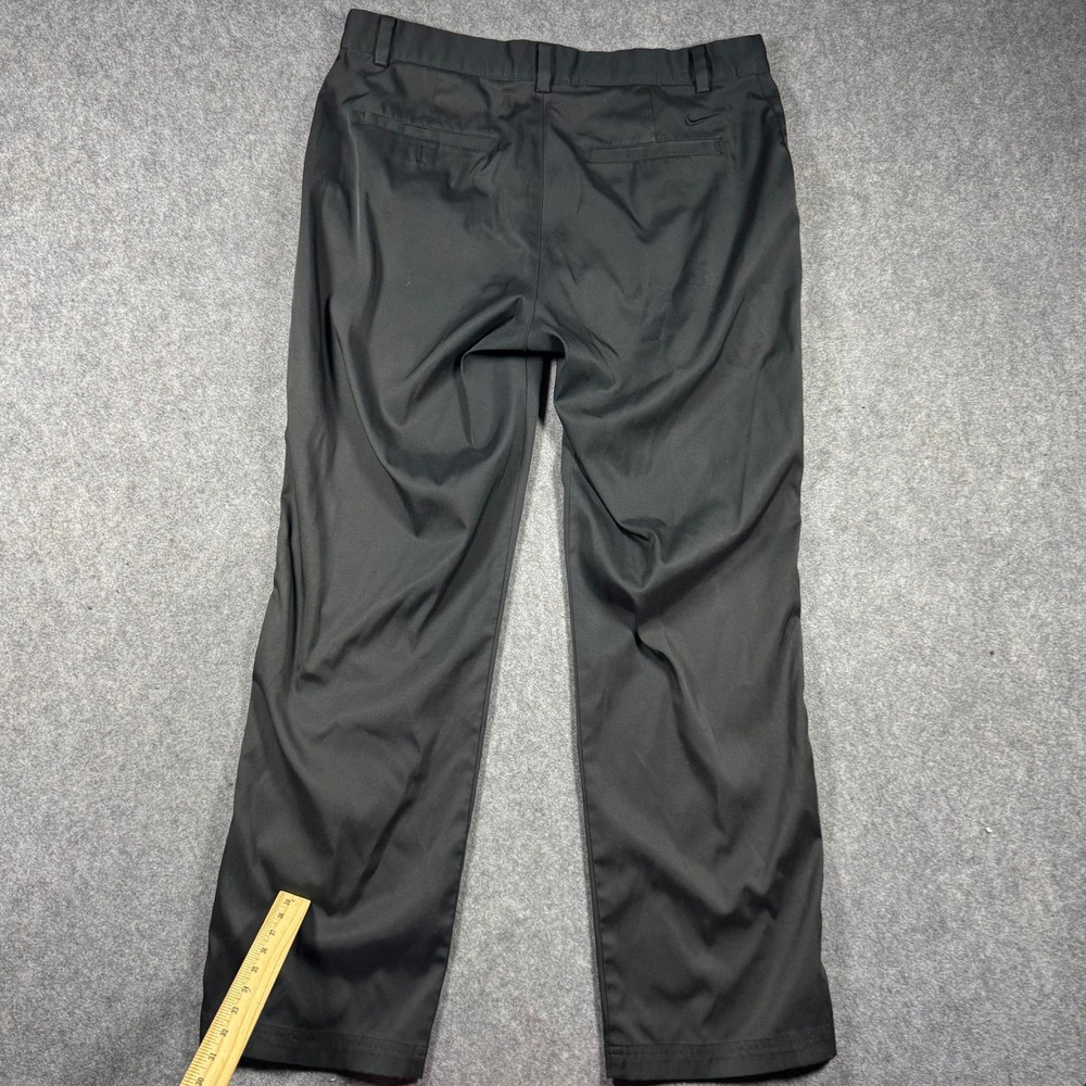 Nike Golf Tour Performance Dri-FIT Pants Mens 34x30 Black Flat Front Chino - Picture 2 of 9